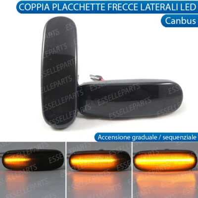 ESSELLEPARTS COPPIA FRECCE LATERALI FUME' PROGRESSIVE A LED FIAT GRANDE PUNTO, PUNTO EVO