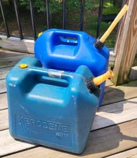 LOT Of 2 Blitz Kerosene Cans 5 Gallon - 11877 & 11870 - Pre-Ban VENTED