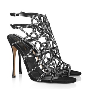 sergio rossi crystal puzzle heels
