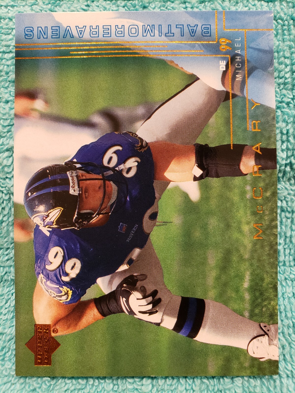 2000 UPPER DECK MICHAEL MCCRARY #19 BALTIMORE RAVENS