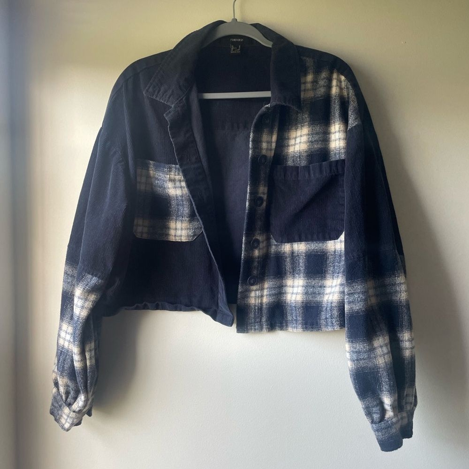 Forever 21 Cropped Patchwork Shacket - image 2