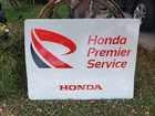 Vintage Original Honda Premier Service Sign - Metal - Gas Oil Garage Advertising