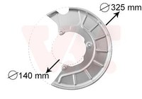 VAN Wezel 7622371 Spritzblech, Bremsscheibe FüR Audi Seat Skoda VW