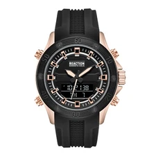 Kenneth Cole Reaction Men's Analog Digital Watch Silicone Strap KRWGP7004802