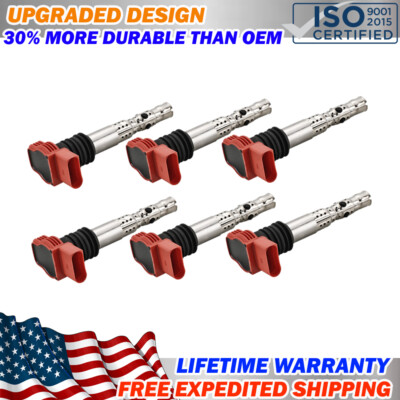 UPGRADED Ignition coil Pack for Audi A4 A6 Quattro 3.0L V6 UF483 C1471 5C1470