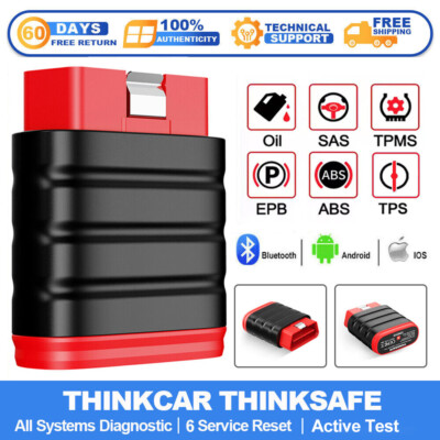 Thinksafe KFZ OBD2 Diagnosegerät Scanner Bluetooth Alle System EPB TPMS SAS ABS 