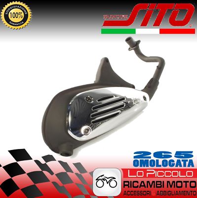 0265 MARMITTA SITO PLUS PIAGGIO VESPA ET4 150 1999-2002 OMOLOGATA NUOVA 
