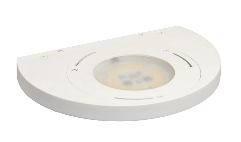 Lampada Parete Applique ICONE ALBA LED Bianco/Marrone 20 cm, fotografia 7 di 7