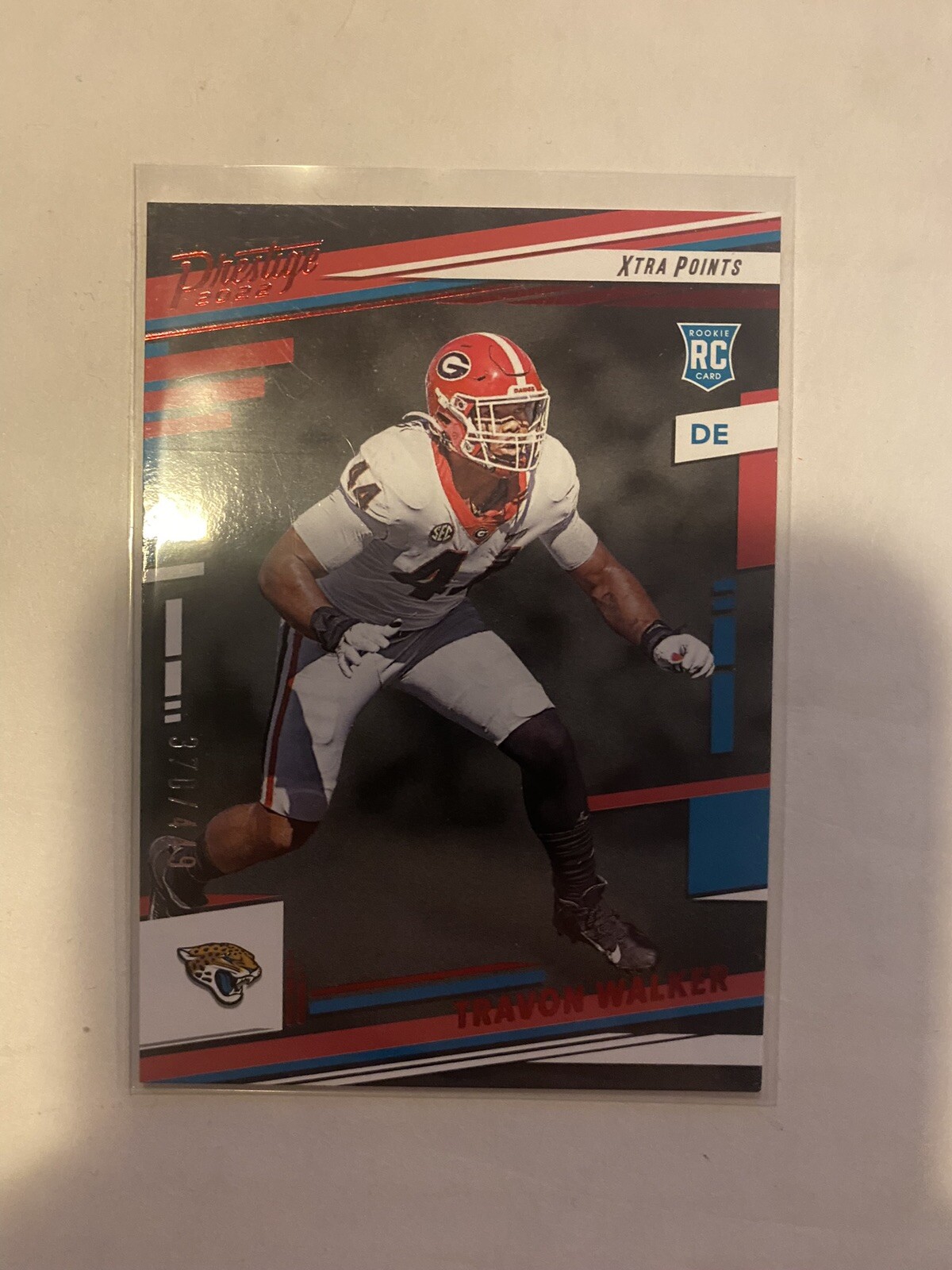 Travon Walker Rookie RC /449 Xtra Points Red Parallel 2022 Prestige #337 Jaguars