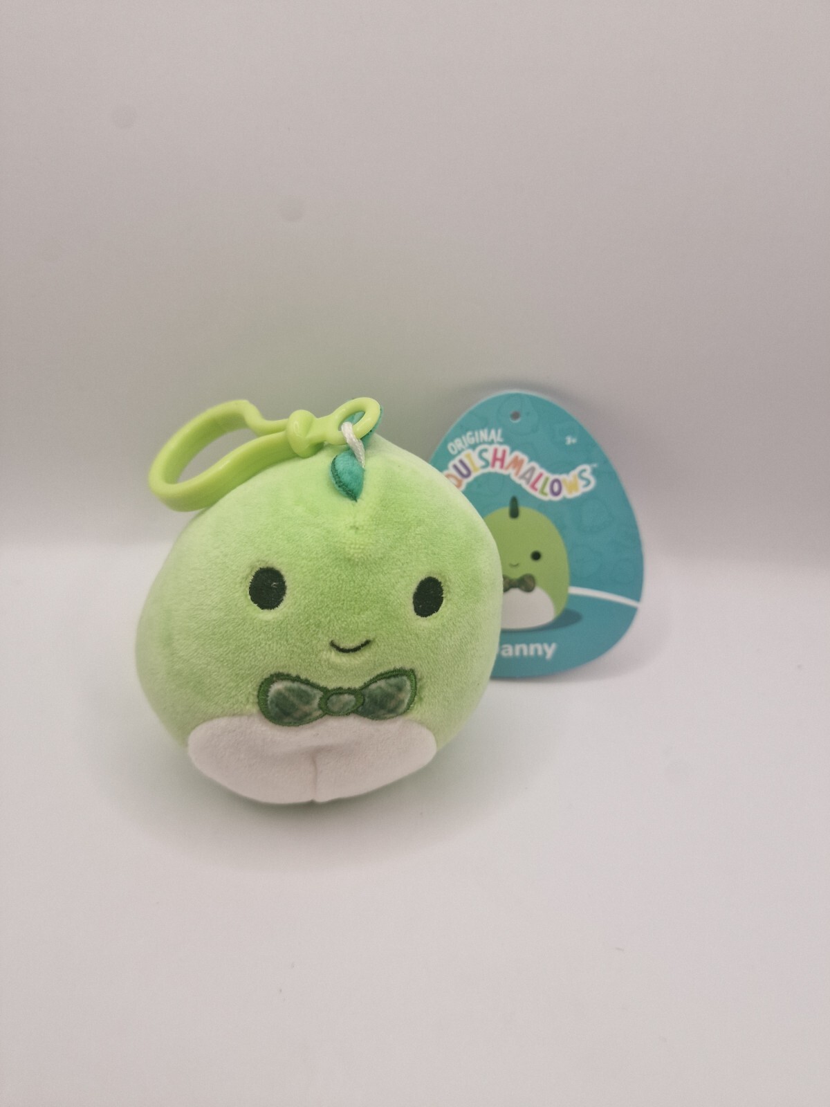 Squishmallows Clip On Danny The Dinosaur 3.5"" Plush Soft Toy New With Tag