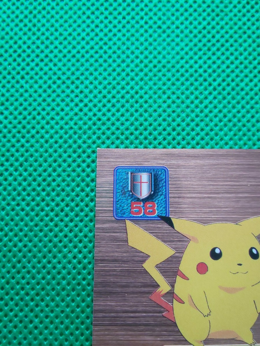 Pikachu LV.38 Pokemon Sticker Bronze Japanese No.D47 Rare Nintendo