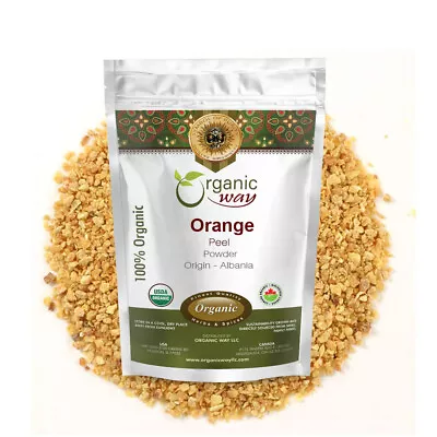 ORGANIC WAY LLC Organic Way Orange Peel Powder - Organic, Kosher & USDA Certified