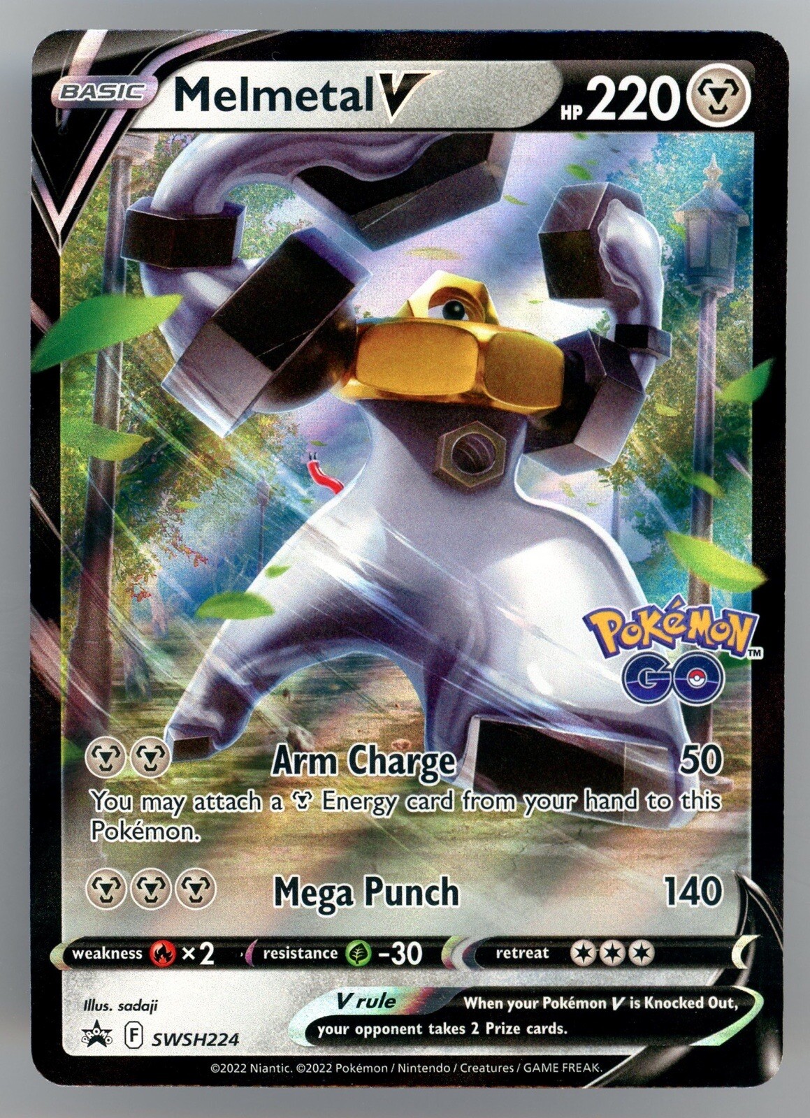 Pokémon TCG Melmetal V SWSH Black Star Promos SWSH224 Holo Promo