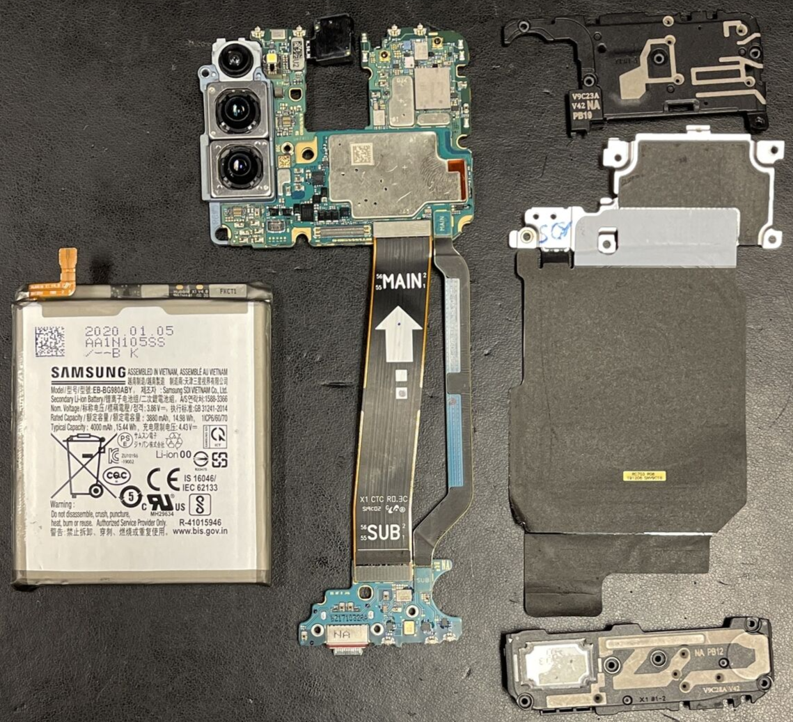 Genuine Samsung Galaxy S20 5G Motherboard SM-G981U/0/N/W UNTESTED