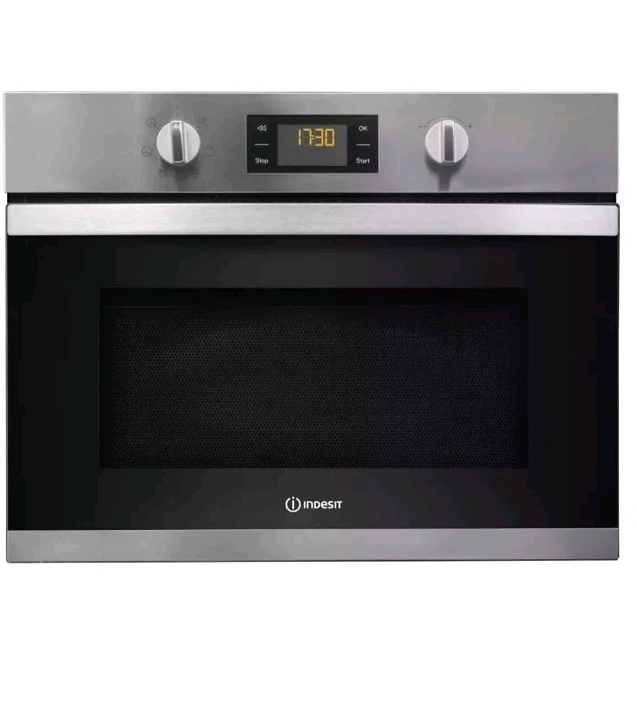 Indesit BuiltIn Microwave with Grill Stainless Steel MWI3443IX
