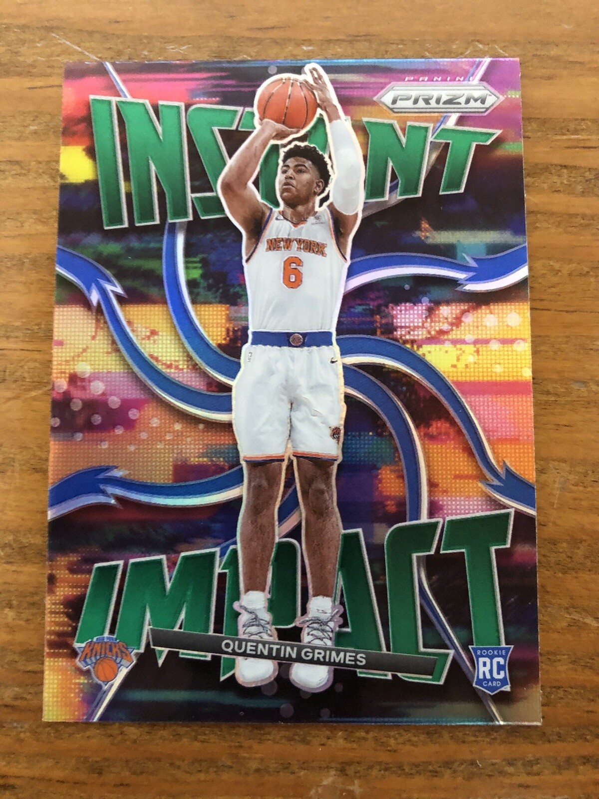2021-22 Panini Prizm Quentin Grimes Green PRIZM Instant Impact NY Knicks 🔥🔥🔥