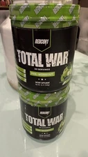 REDCON1 TOTAL WAR Pre Workout 30 Serv Green Apple- PACK OF 2