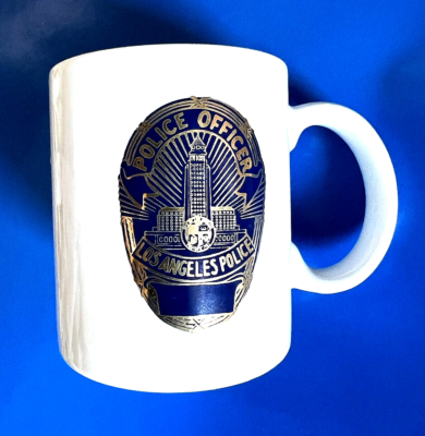 Police Officer Los Angeles L .A. P. D. White Cup Mug | eBay