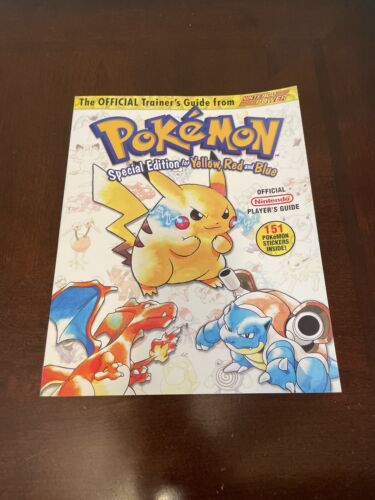 Pokémon Edizione Speciale per Guida Gialla Rossa e Blu Nintendo Power + Adesivi - Foto 1 di 4