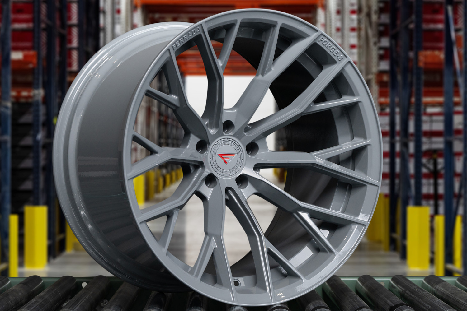20” Ferrada FR9 Storm Grey Staggered Concave Wheels For Ferrari 488 20X9 20X11