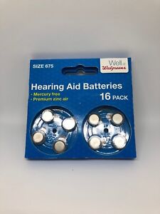 Walgreens Hearing Aid Batteries Size 675 Lot Of 16 Batteries Brand New In Box Ebay