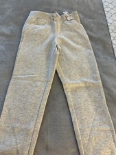 Children's Place Unisex Girls Boys Light Grey Sweatpants Size 7-8
