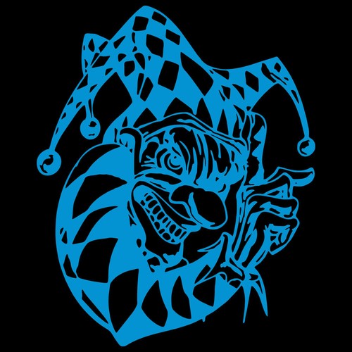 6.1" SINISTER CLOWN Vinyl Decal Sticker Car Window Laptop Halloween Creepy Scary - Picture 15 of 25