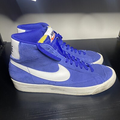 Nike Blazer Mid 77 Suede Deep Royal Blue Shoes CI1172-402 Mens Size 9 | eBay