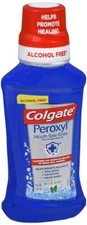 Colgate Peroxyl Antiseptic Mouth Sore Rinse Mild Mint 250mL 8.45 fl oz X 3 Packs