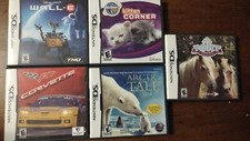 Lot of 5 Nintendo DS Games Wall E My Pony Friends Corvette Kitten Corner Arctic