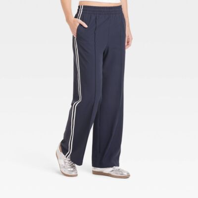 Women's Woven High-Rise Track Pants - All In Motion Dark Blue S