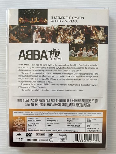 DVD - ABBA THE MOVIE (1977) Region Free - Picture 2 of 2