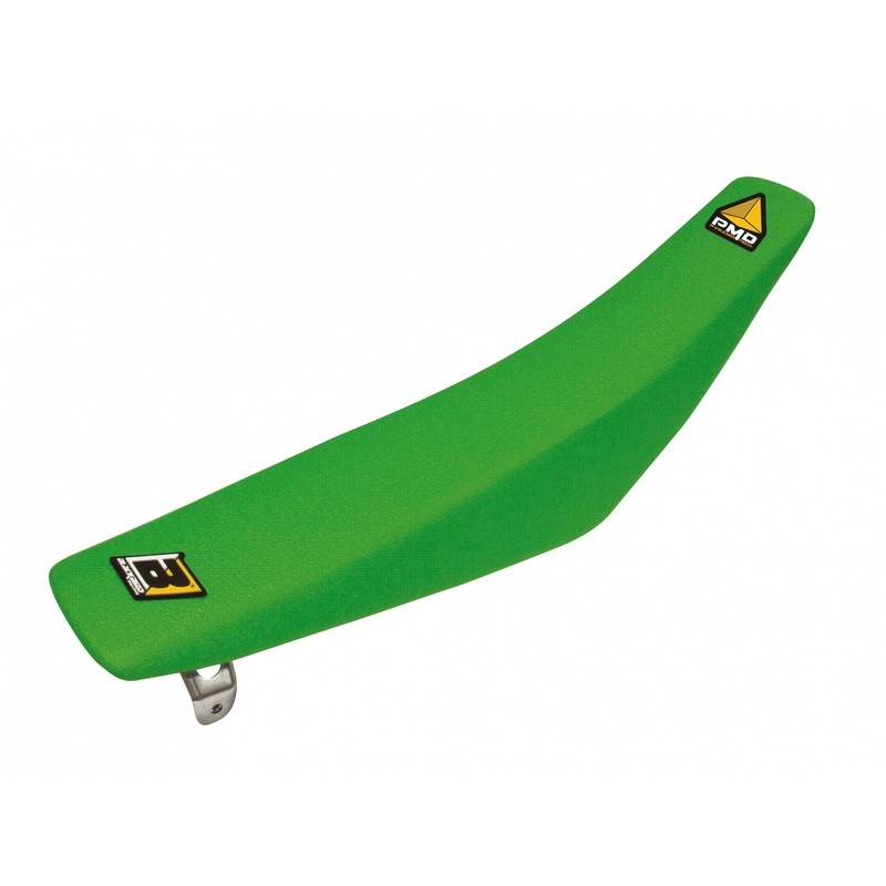 Housse de siège Blackbird Pyramide verte pour Kawasaki KX65 avec revêtement antidérapant PVC