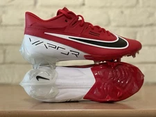 Nike Vapor Edge Elite 360 2 Red Black White DA5457-600 Football Cleats Men Sz 10
