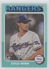 2024 Topps Heritage High Number Aqua Border Cole Winn #652 3v8