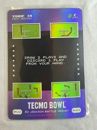 Bo Jackson Battle Arena Tecmo Bowl Bonus Play Card BPL-12 "Trade In" 🔥🔥
