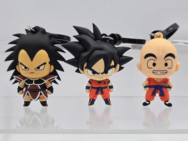 DBZ001 - DRAGONBALL Z GOKU RADITZ KRILLIN Clip Bag Series 1 Key Chain KEYCHAIN