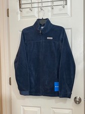 NWT Columbia Steens Mountain II Fleece Jacket Youth XL Blue Full Zip WB6760