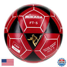 Mikasa Ft5A-Bkr-W Goal Master Soccer Ball Black/Red Size 5Fifa