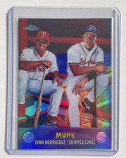 Chipper Jones Ivan Rodriguez 2000 Topps Chrome Combo MVPs Refractor