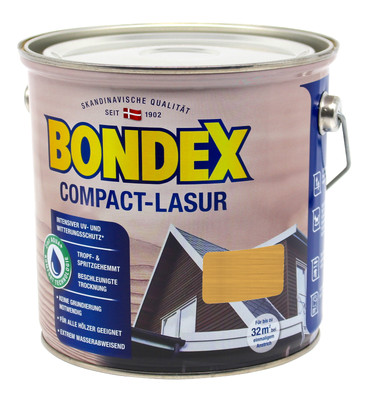 Bondex Compactlasur 2in1 Holzlasur kiefer 2,5L BEULE zum sprühen und streichen