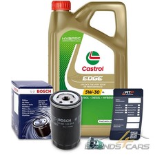 BOSCH ÖLFILTER+5L CASTROL EDGE 5W-30 LL FÜR VW PASSAT 3B 3BG