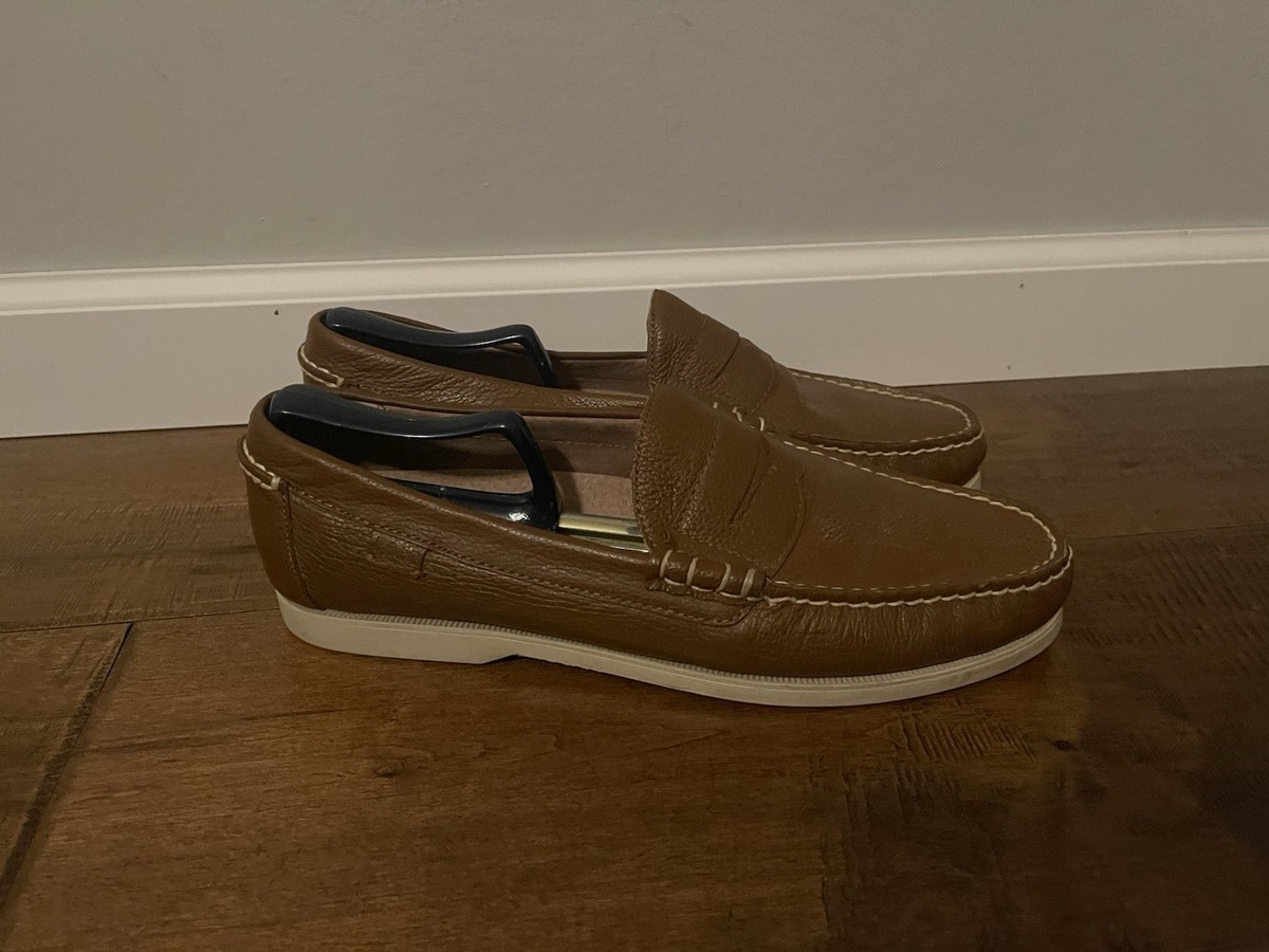 Ralph Lauren Polo Bjorn Brown Leather Driving Penny Loafer Shoes