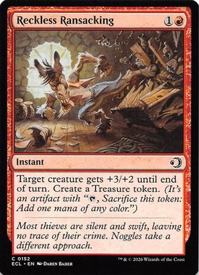 Reckless Ransacking 152 Lorwyn Eclipsed Magic the Gathering