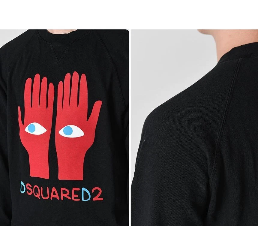 Felpa Dsquared2 stampa a mano 77807583