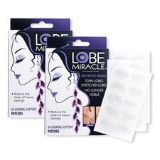 Clear Earring Support Patches 2 Pack 120