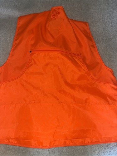 MASTER SPORTSMAN Hunting Shooting Vest Outdoor Field Blaze Orange Men's Size M - Picture 4 of 4
