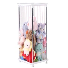 Upgraded Stuffed Animal Storage Zoo, PP Plastic Cute Stuffed Animal Cage for ...