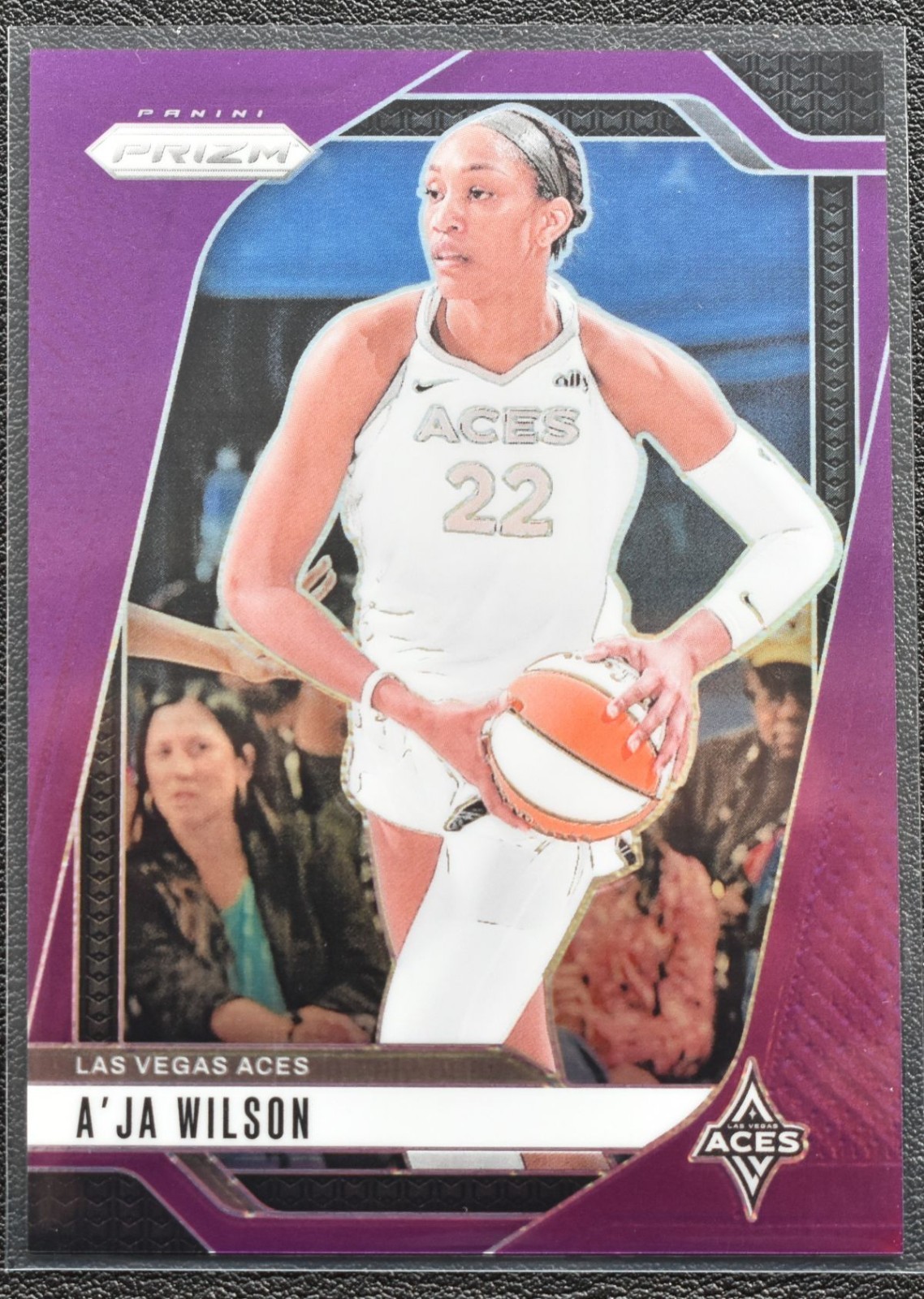 2024 Panini Prizm WNBA A'ja Wilson Purple Prizm #86 146/149 LV ACES