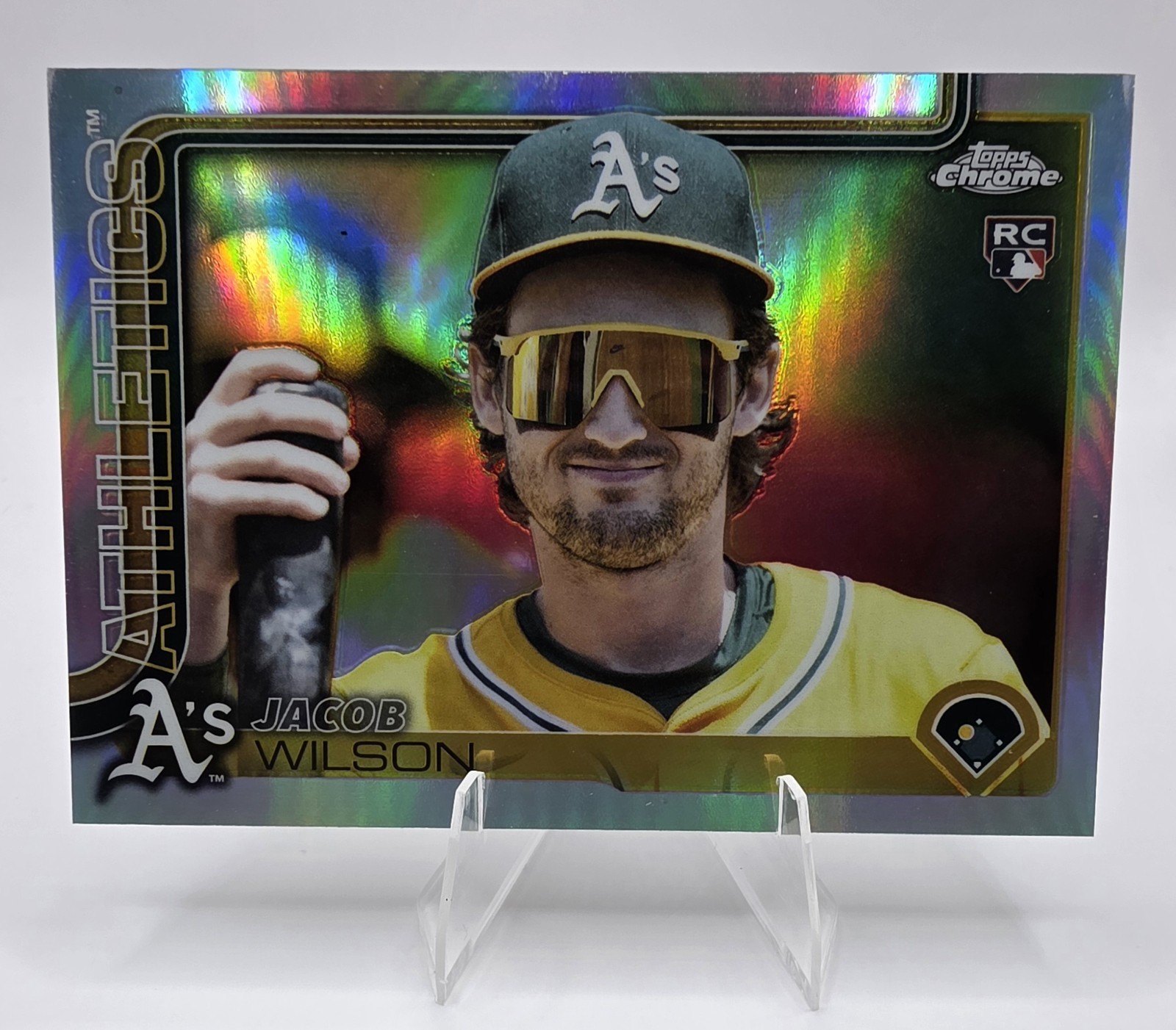 2025 Topps Chrome Update Jacob Wilson Image Variation RC SSP #USC150 Athletics